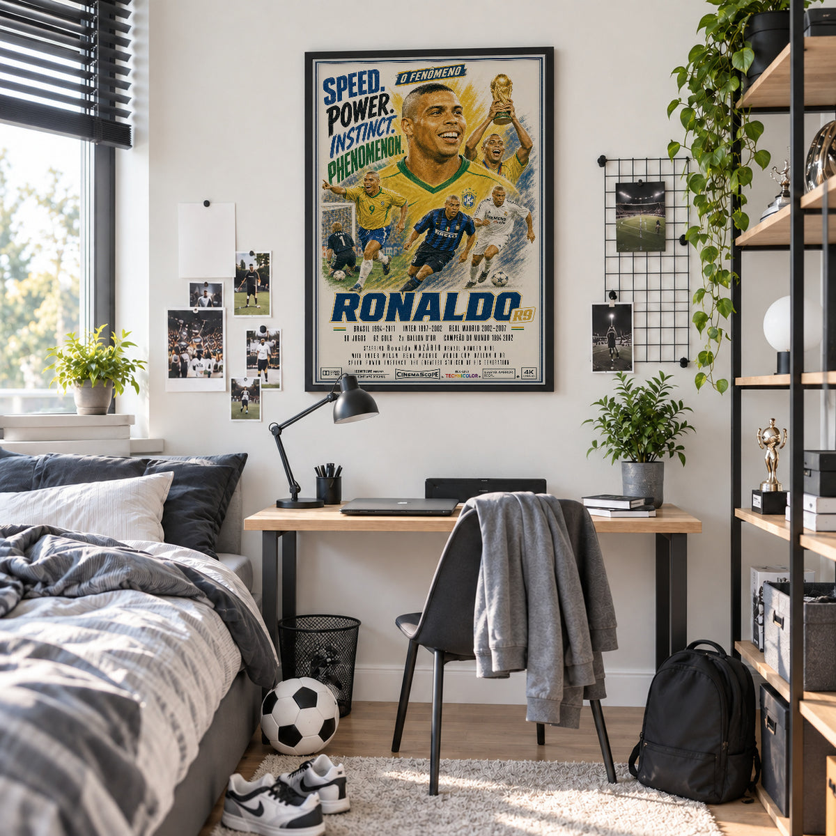 Ronaldo Poster im Jugendzimmer