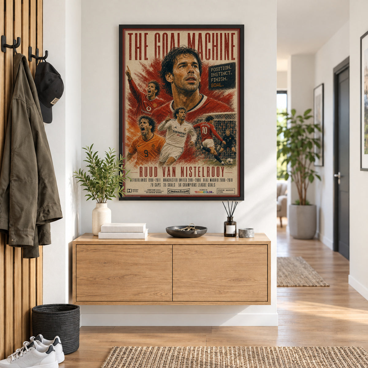 R. van Nistelrooy Poster im Flur