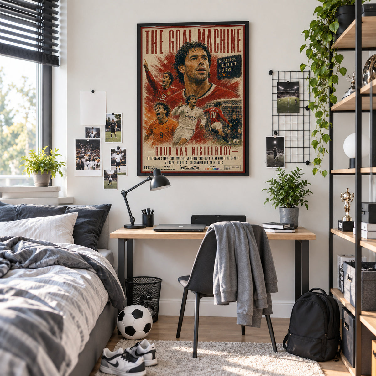 R. van Nistelrooy Poster im Jugendzimmer