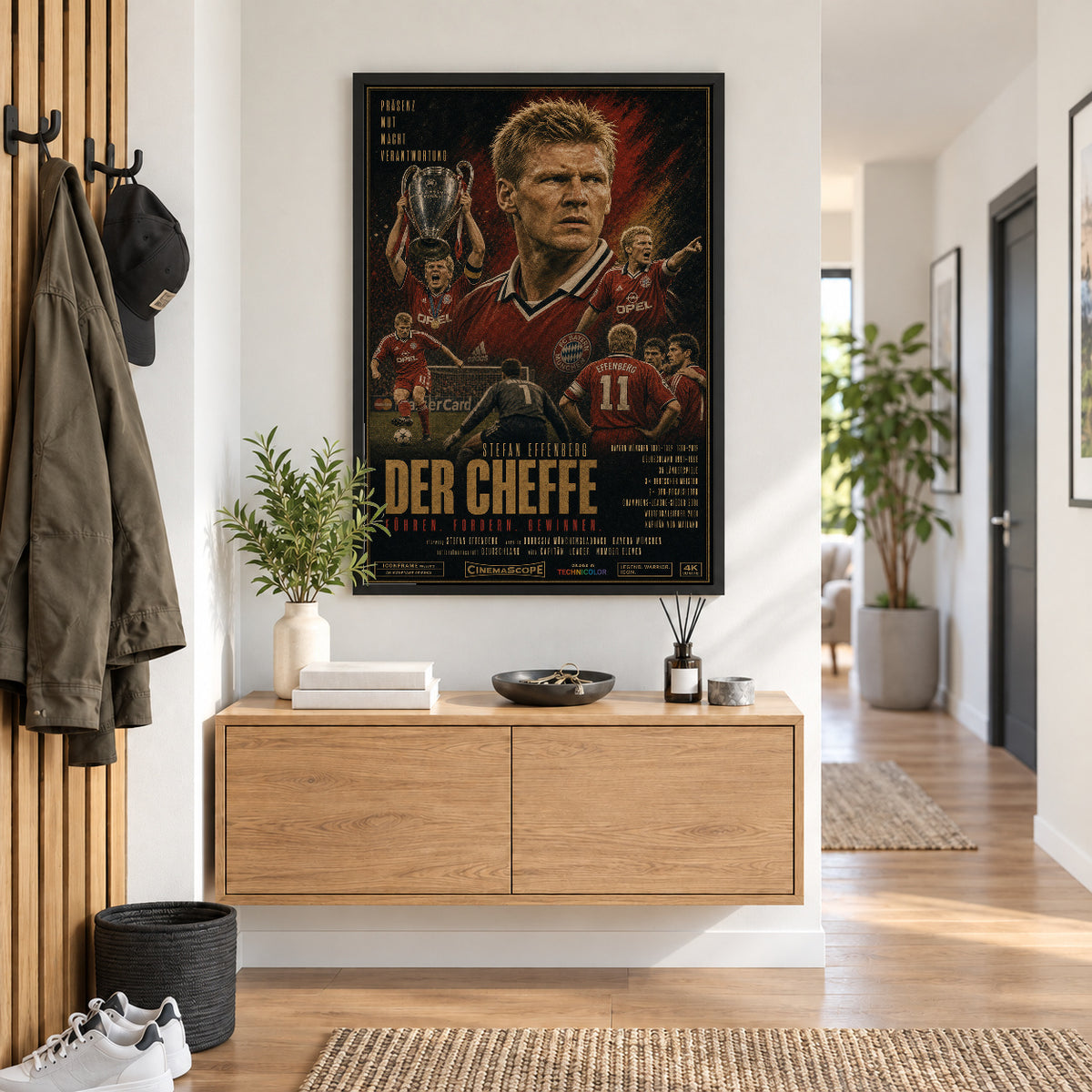 Stefan Effenberg Poster im Flur