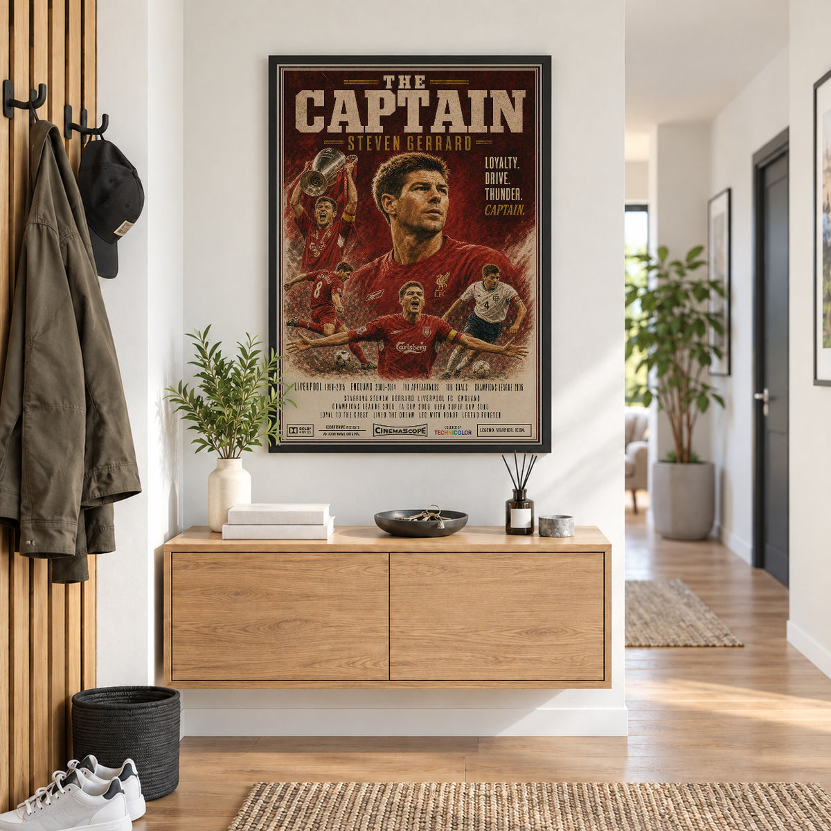 Steven Gerrard Poster im Flur