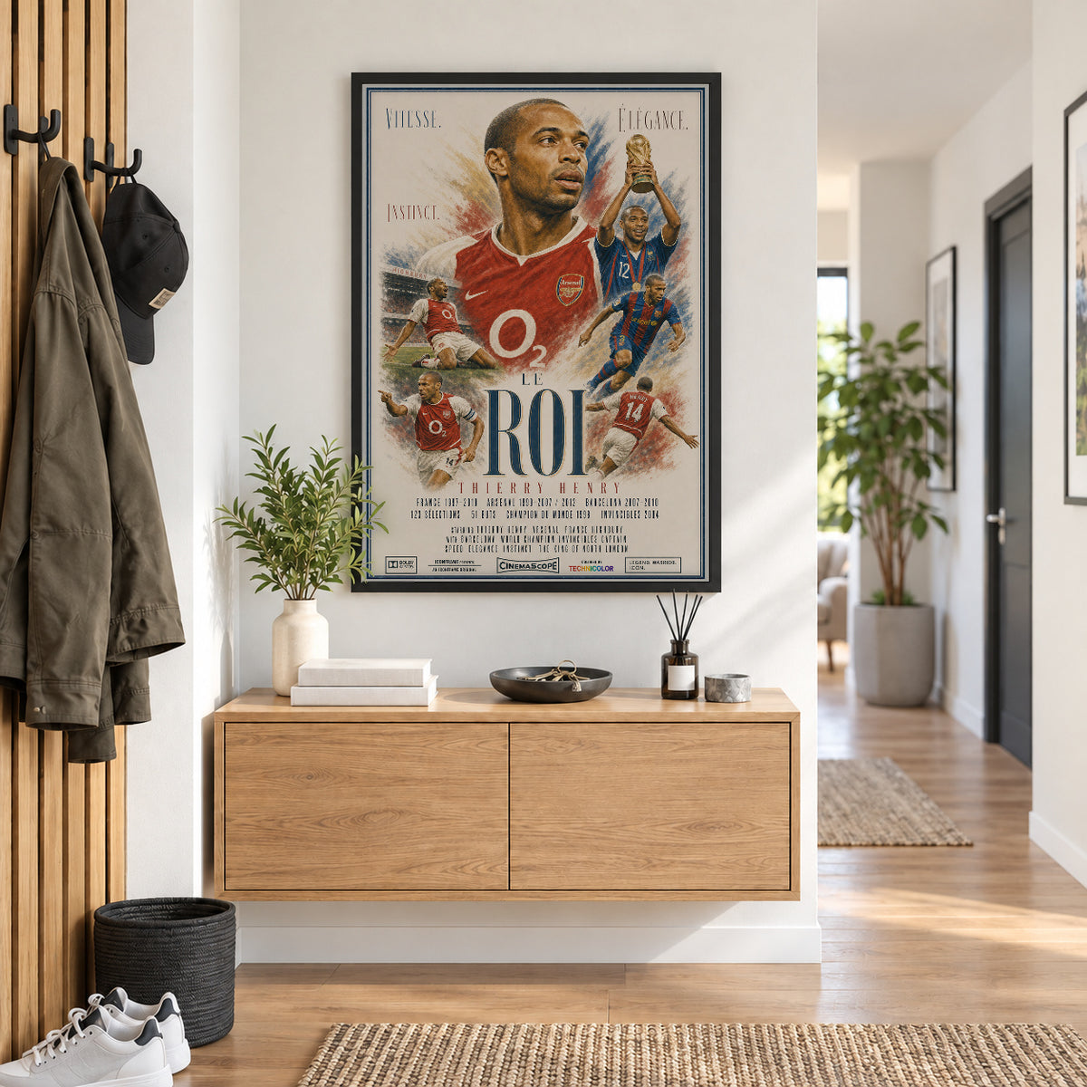 Thierry Henry Poster im Flur