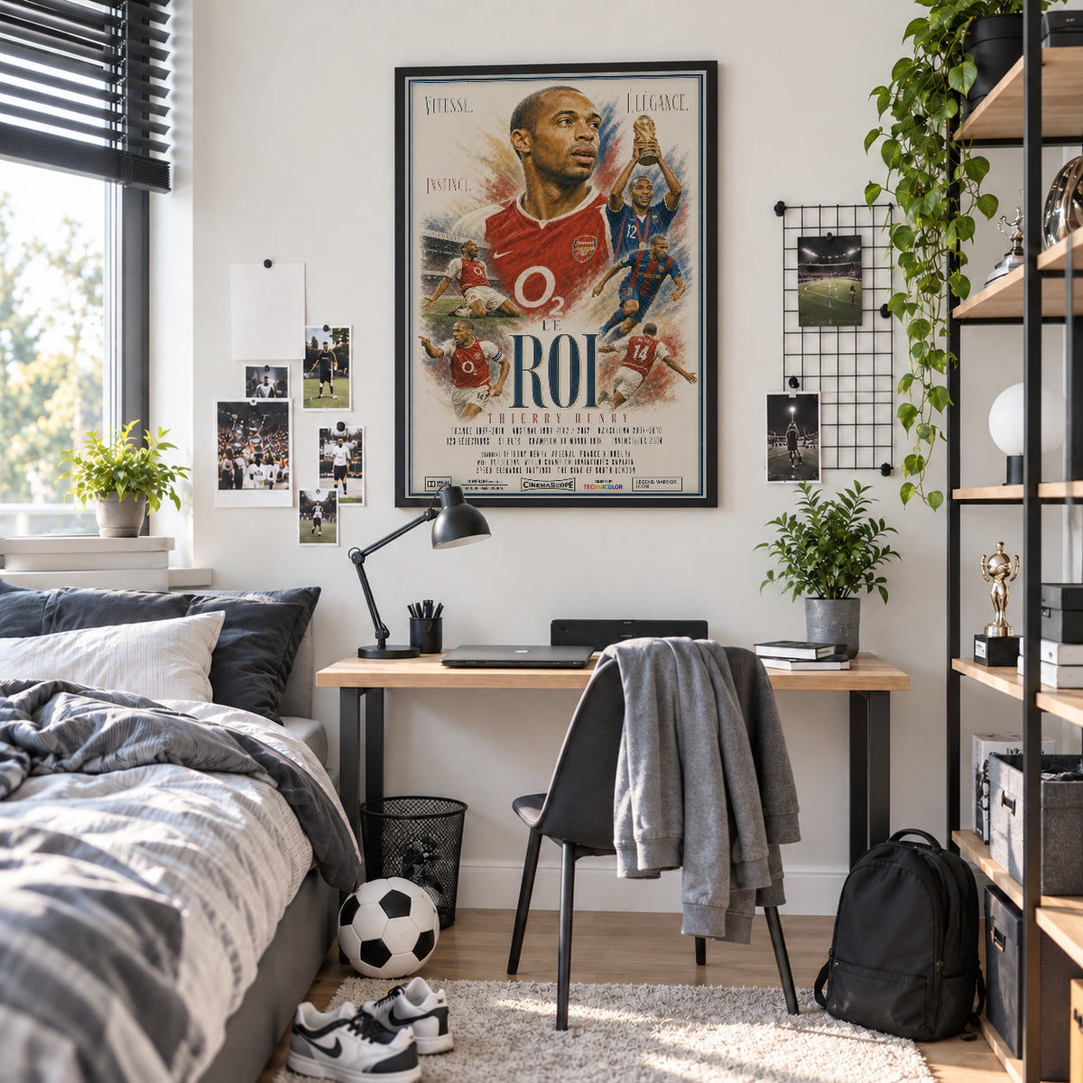 Thierry Henry Poster im Jugendzimmer