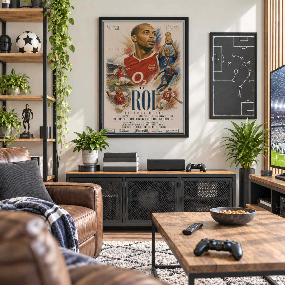 Thierry Henry Poster in der Männerhöhle
