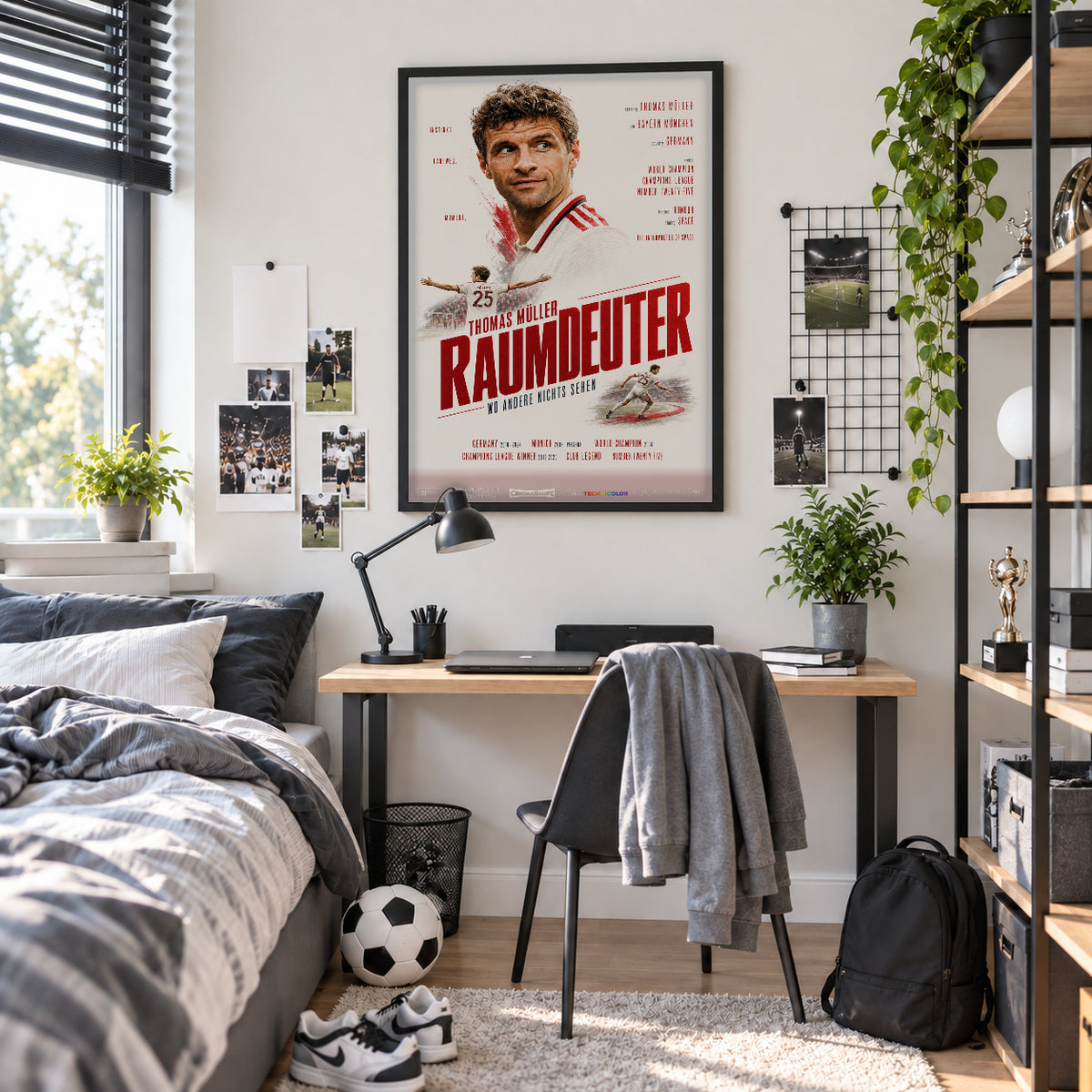 Thomas Müller Poster im Jugendzimmer