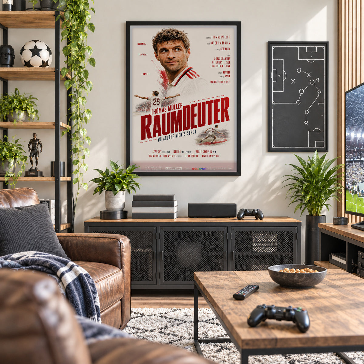 Thomas Müller Poster in der Männerhöhle
