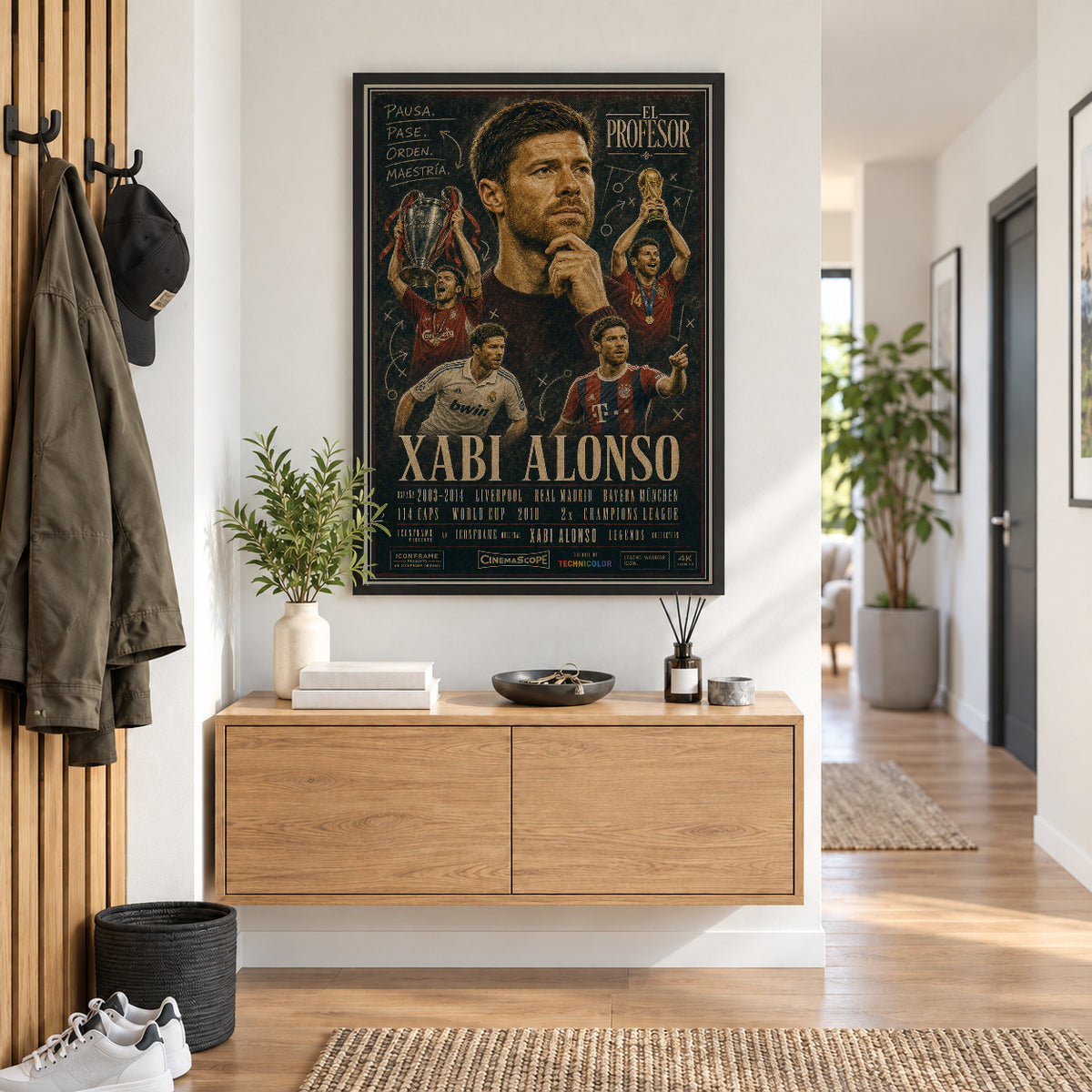 Xabi Alonso Poster im Flur