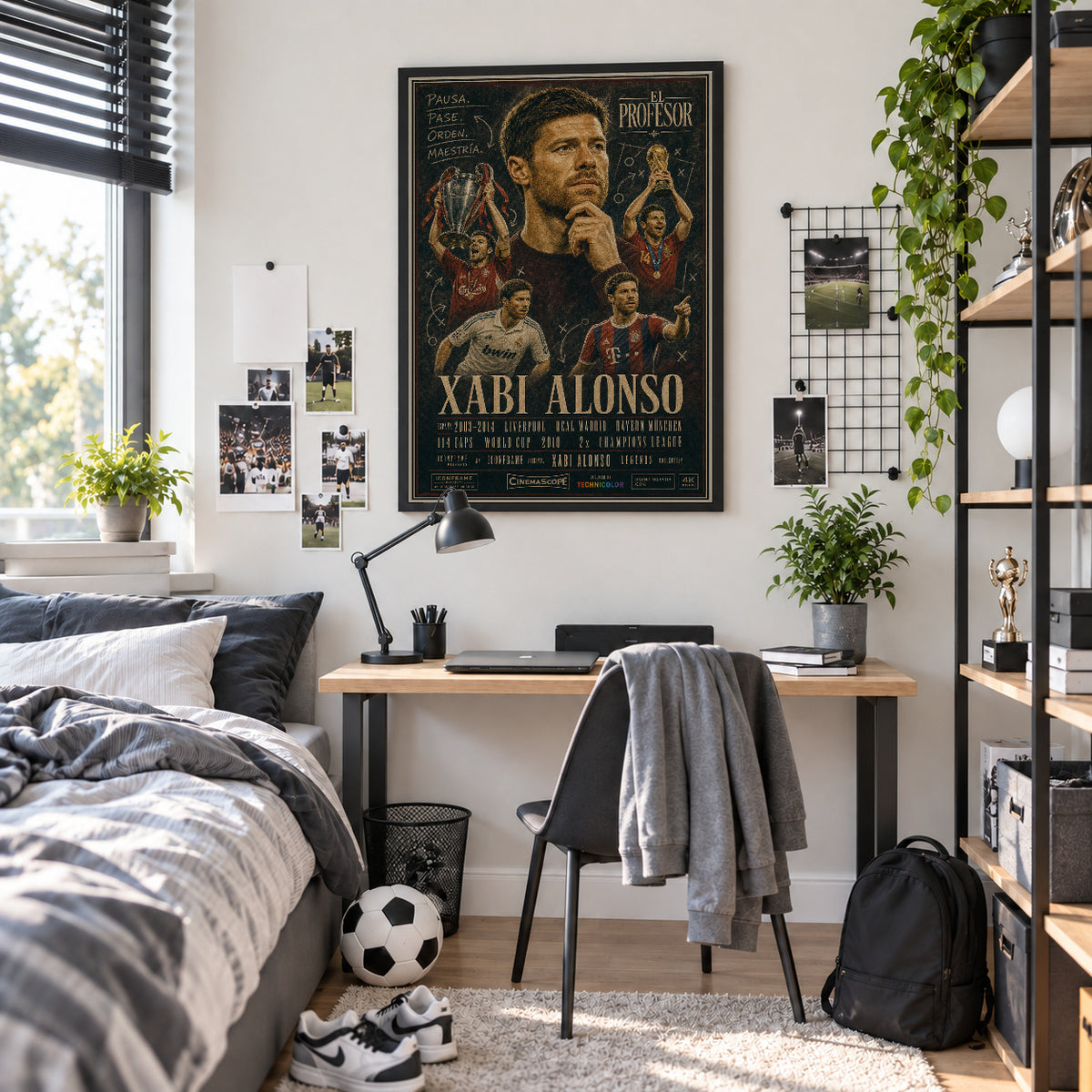 Xabi Alonso Poster im Jugendzimmer