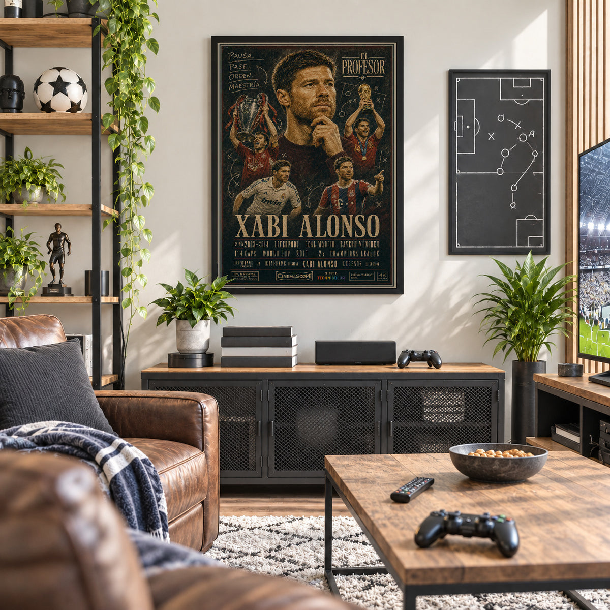 Xabi Alonso Poster in der Männerhöhle