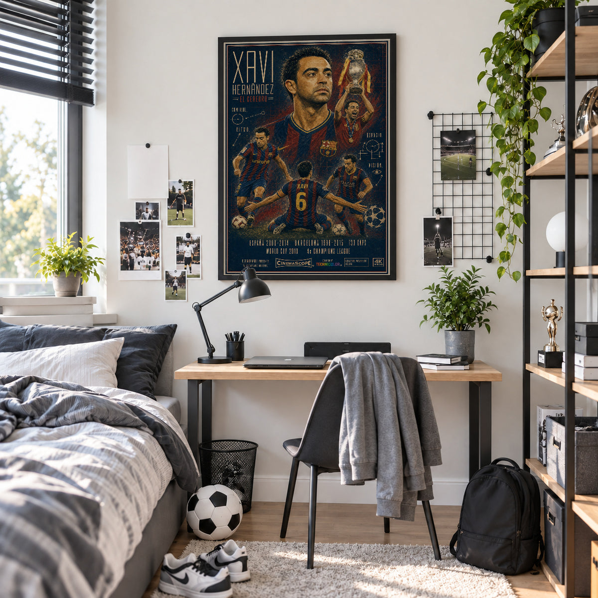 Xavi Poster im Jugendzimmer