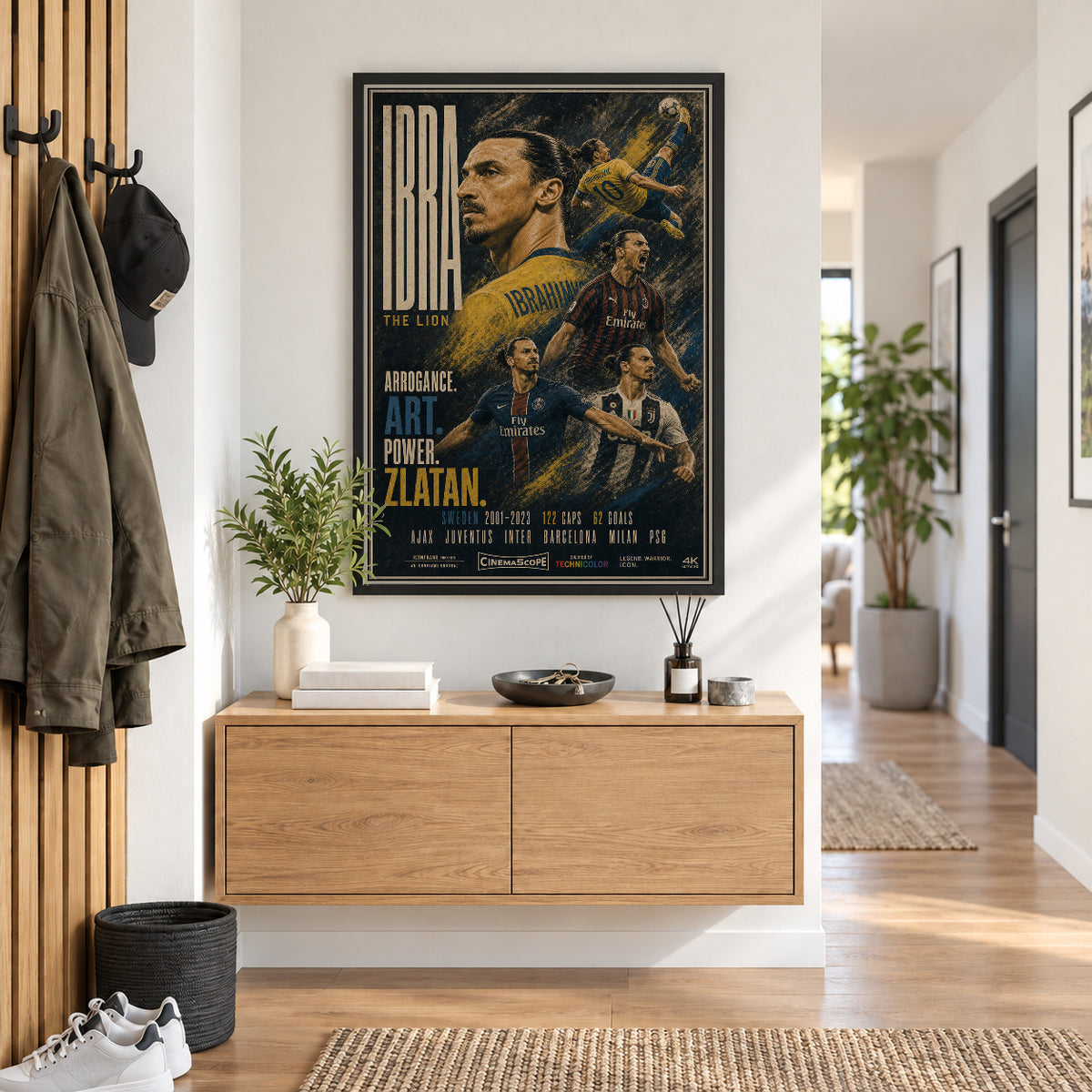 Zlatan Ibrahimović Poster im Flur