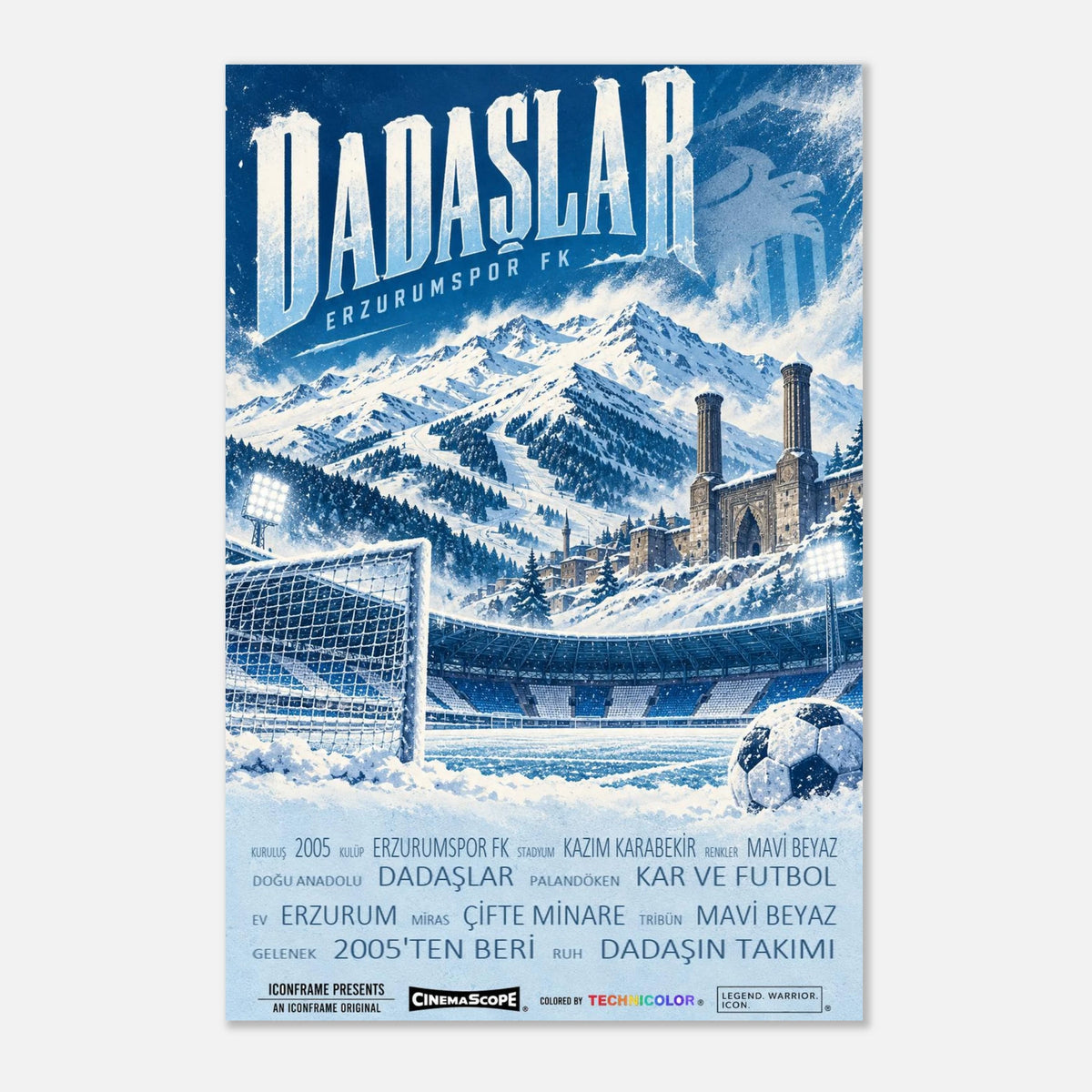 Erzurumspor FK Poster „Dadaşlar“ – 30 × 45 cm, ohne Rahmen