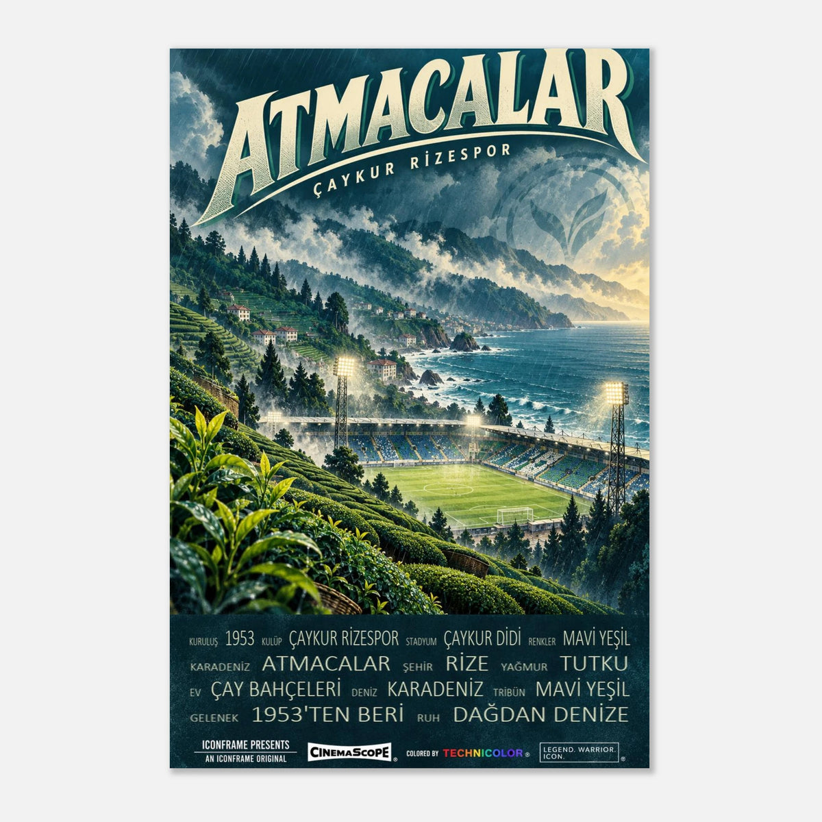 Çaykur Rizespor Poster „Atmacalar“ – 30 × 45 cm, ohne Rahmen