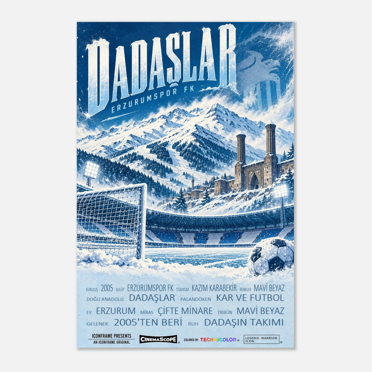 Erzurumspor FK Poster „Dadaşlar“ – 40 × 60 cm, ohne Rahmen